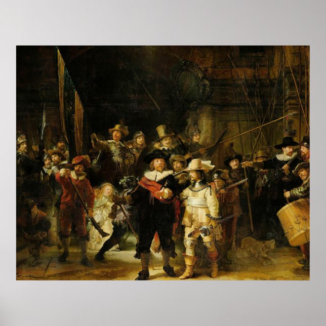 Rembrandt - Nattbevakning Poster (Framsidan)