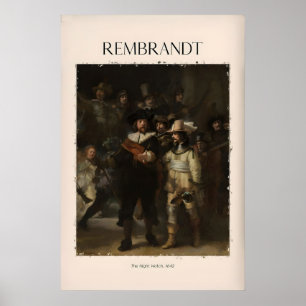 Rembrandt Nattvakten642 Berömd Holländsk Mästare Poster
