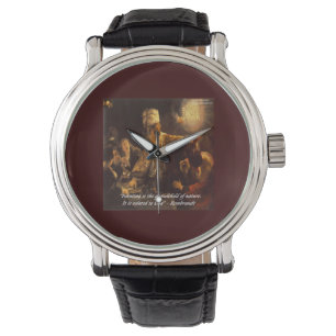 Rembrandt Natur Citat & Målning Unisex Klocka