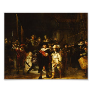 Rembrandt Nightwatch Night Watch Baroque Painting Fototryck