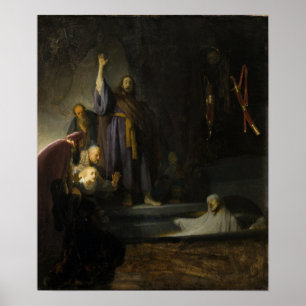 Rembrandt - ökning av Lazarus Poster