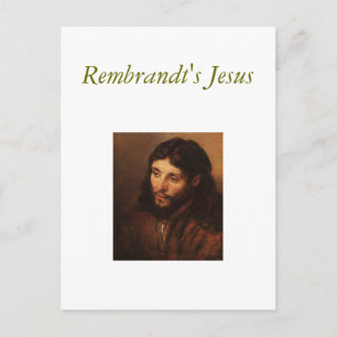 Rembrandt-porträtt-of-christs-head-1650, Rembra... Vykort