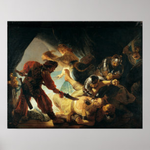 Rembrandt - Samson blir blind Poster