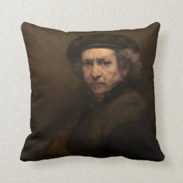 Rembrandt Self-Porträtt med Beret Kudde