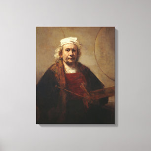 Rembrandt Self-Porträtt med två kretsar Canvastryck