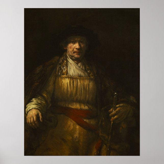 Rembrandt - Self-Porträtt Poster (Framsidan)