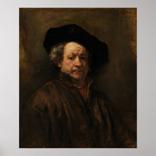 Rembrandt Self-Porträtt Poster (Framsidan)