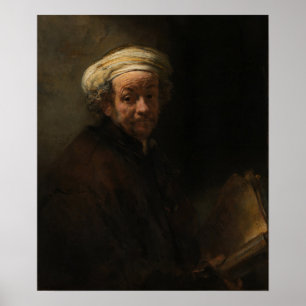 Rembrandt - Self-Porträtt som apostle Paul Poster