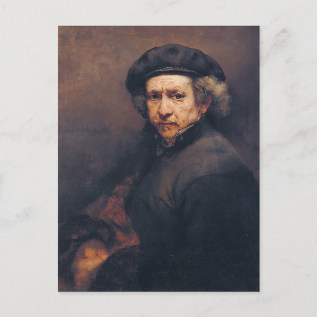 Rembrandt: Self-porträtt Vykort (Framsida)