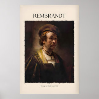 Rembrandt Självporträtt650 Holländsk Mästarmålare Poster