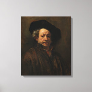 Rembrandt självporträtt canvastryck