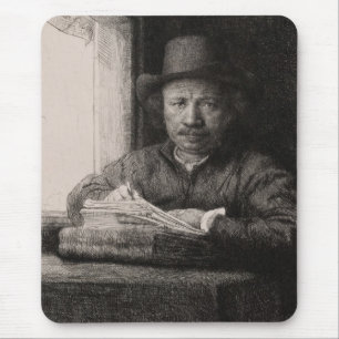 Rembrandt självporträtt CC0169 Mousepad Musmatta