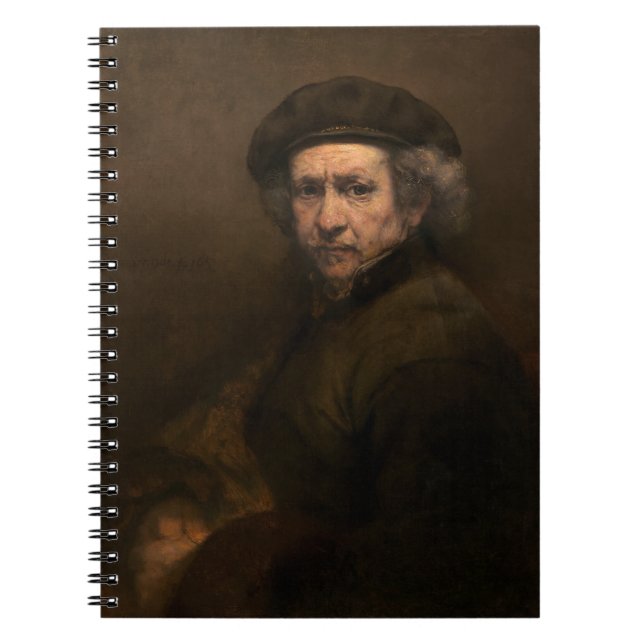 Rembrandt Självporträtt: Dutch Golden Age Painter Anteckningsbok (Framsidan)