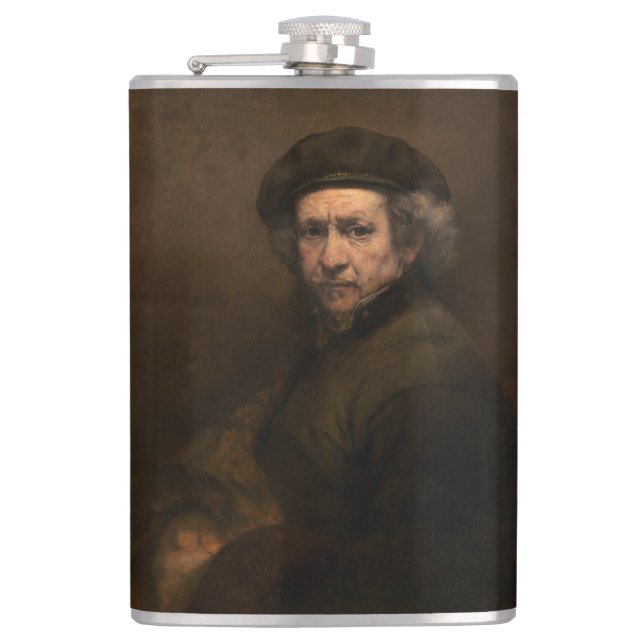 Rembrandt Självporträtt: Dutch Golden Age Painter Fickplunta (Framsidan)