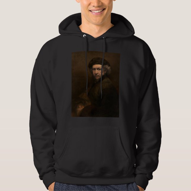 Rembrandt Självporträtt: Dutch Golden Age Painter Hoodie (Framsida)