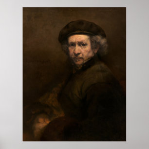Rembrandt Självporträtt: Dutch Golden Age Painter Poster