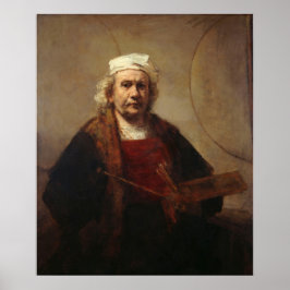 Rembrandt Självporträtt med Circles Poster