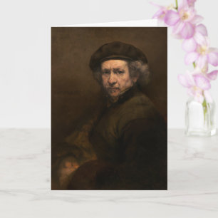 Rembrandt Självporträtt: nederländsk målare från g Kort