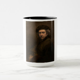 Rembrandt Självporträtt: nederländsk målare från g Mugg