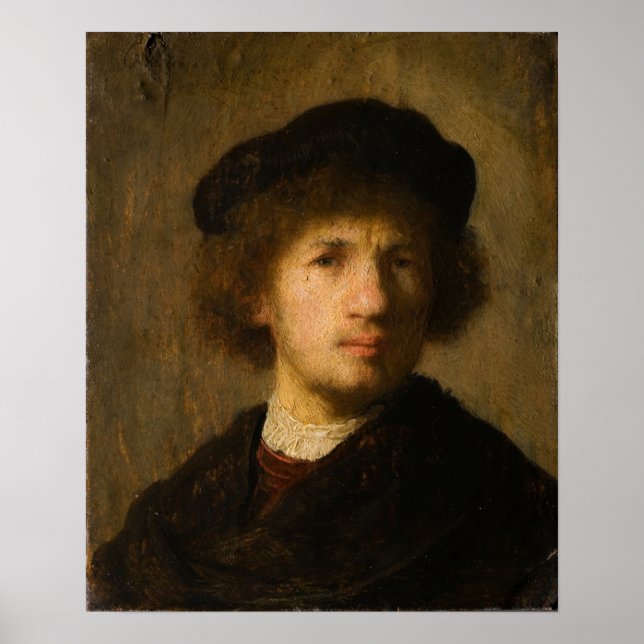 Rembrandt - Självporträtt Poster (Framsidan)