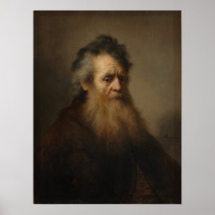 Rembrandt - Skäggig gammal man Poster