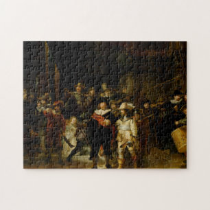 REMBRANDT SKÅPBIL RIJN- Nightwatchen 1642 Pussel