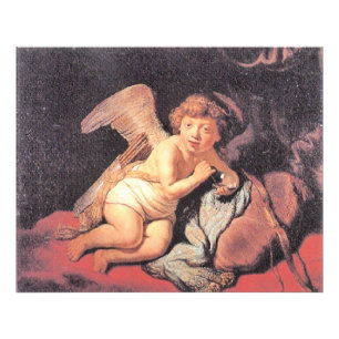 Rembrandt - soapbubblor för uppblåsning av cupid fototryck