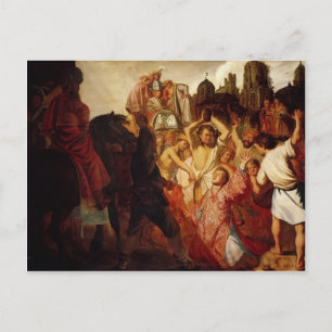 Rembrandt- Stening av St. Stephen Vykort