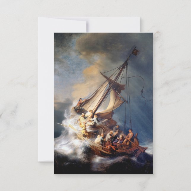 Rembrandt Storm på Sjö av Galilee (Framsida)