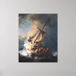 Rembrandt Storm Sea of Galilee Painting Canvastryck
