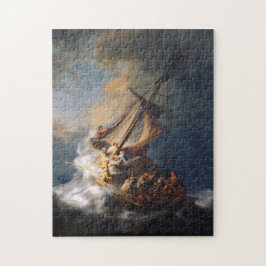 Rembrandt Storm Sea of Galilee Painting Pussel