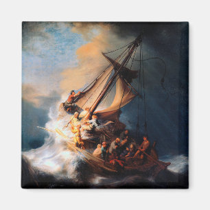 Rembrandt - Stormen of the Sea of Galilee Magnet
