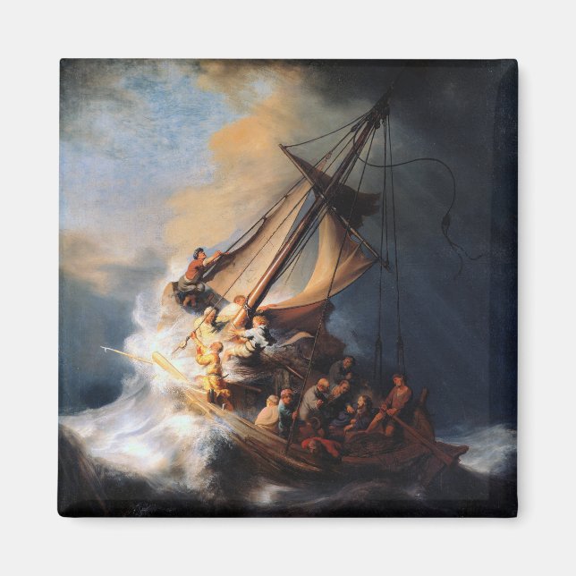 Rembrandt - Stormen of the Sea of Galilee Magnet (Framsidan)