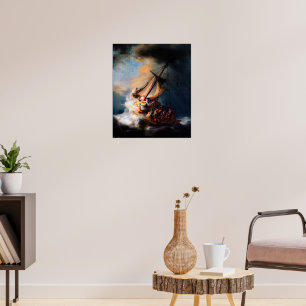 Rembrandt - Stormen på Galileiska sjön Poster