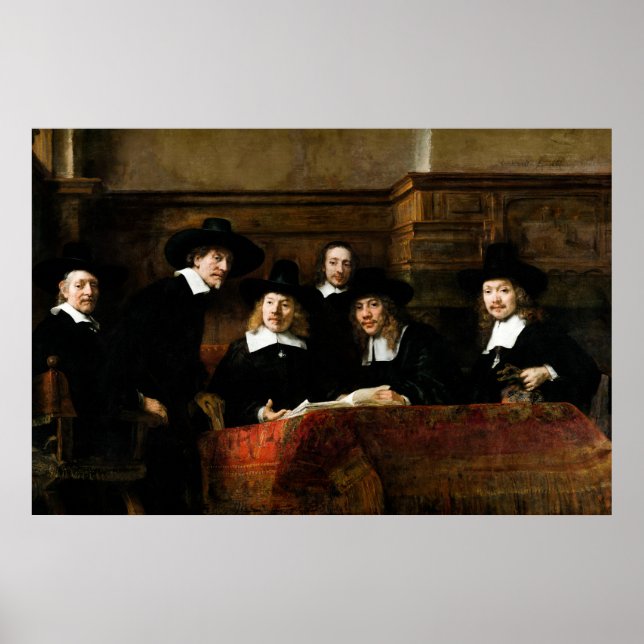 Rembrandt: Syndicat of the Drapers' Guild Poster (Framsidan)