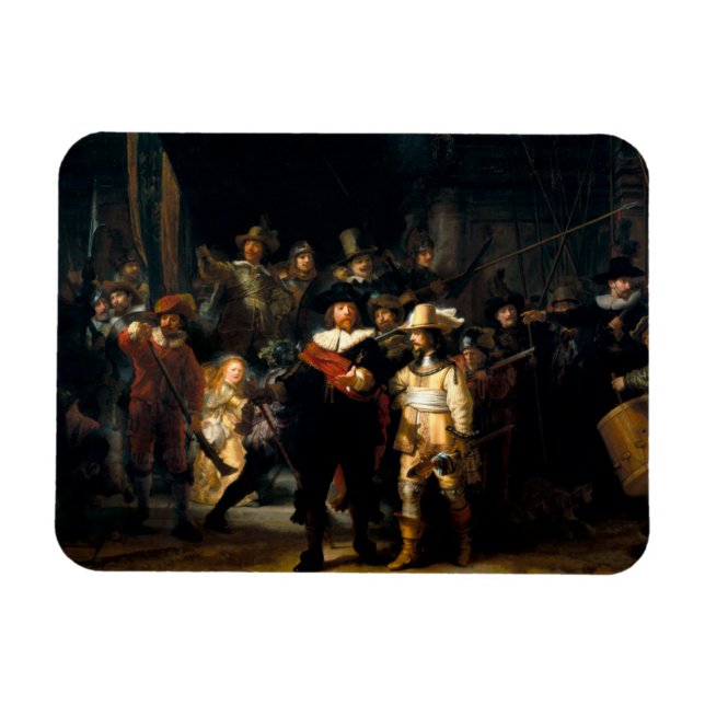 Rembrandt The Nght Watch Magnet (Horisontell)