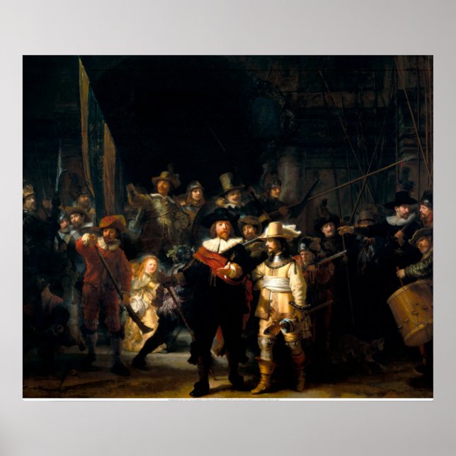 Rembrandt The Nght Watch Poster (Framsidan)