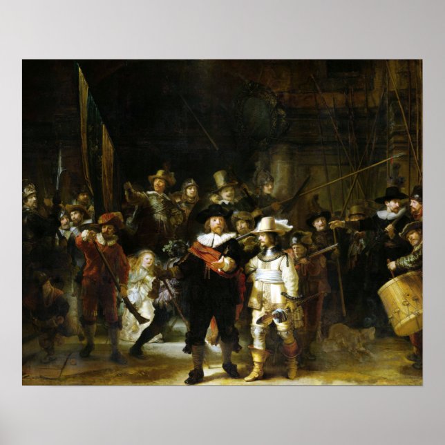 Rembrandt The Nightwatch Poster (Framsidan)