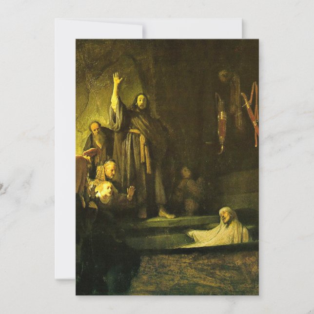 Rembrandt - The Raising of Lazarus Kort (Framsida)