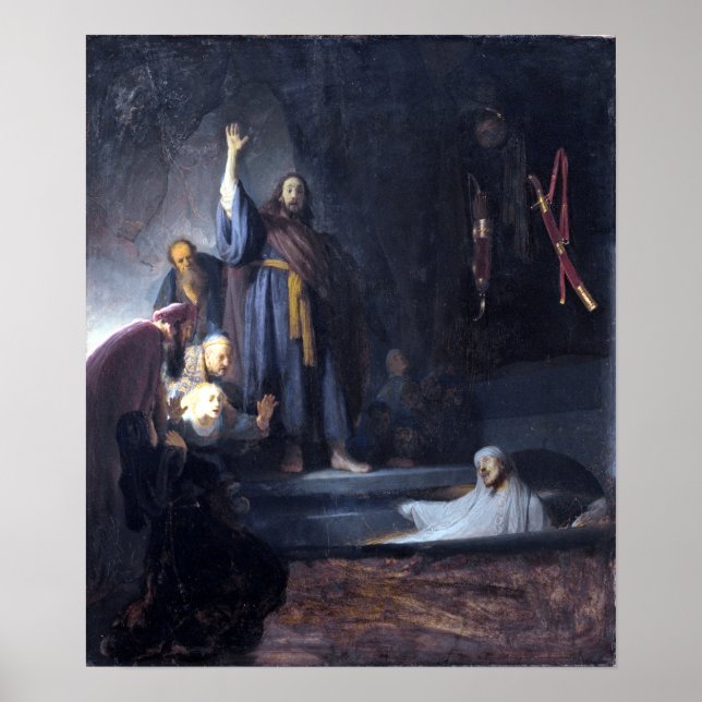 Rembrandt The Raising of Lazarus Poster (Framsidan)