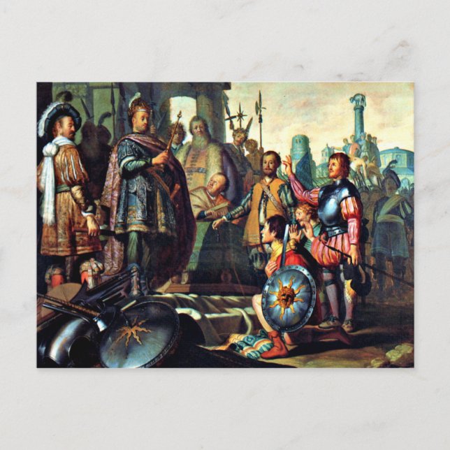 Rembrandt: Tidigare målning, 1626 teckningar Vykort (Framsida)