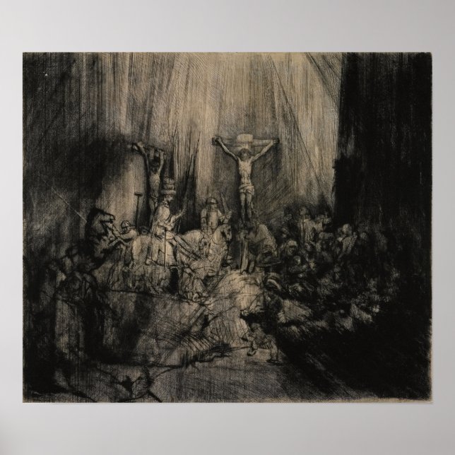 Rembrandt - Tre kors Poster (Framsidan)