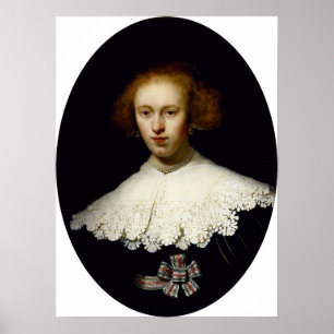 Rembrandt - Ung kvinna Poster