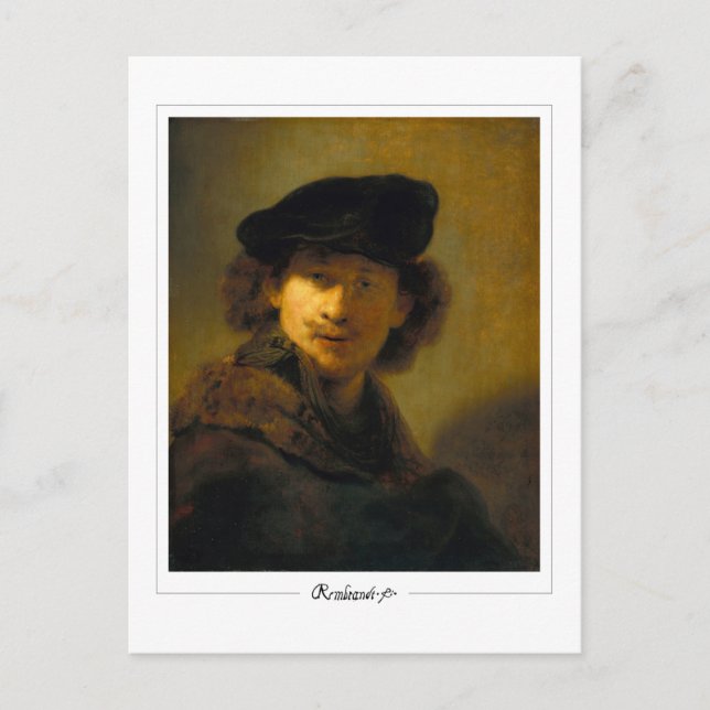 Rembrandt van Rijn #24 - Fin konst Vykort (Framsida)