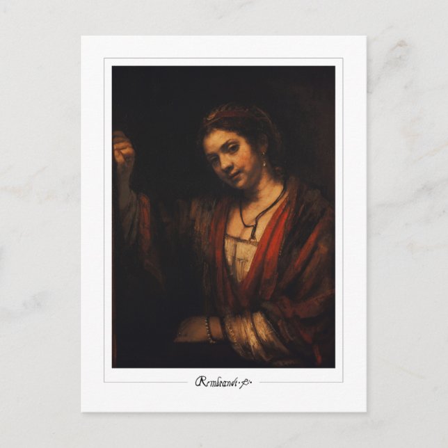 Rembrandt van Rijn #329 - Finkonst Vykort (Framsida)