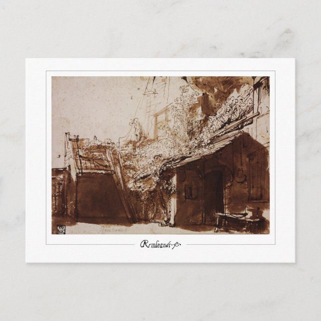 Rembrandt van Rijn #464 - Finkonst Vykort (Framsida)