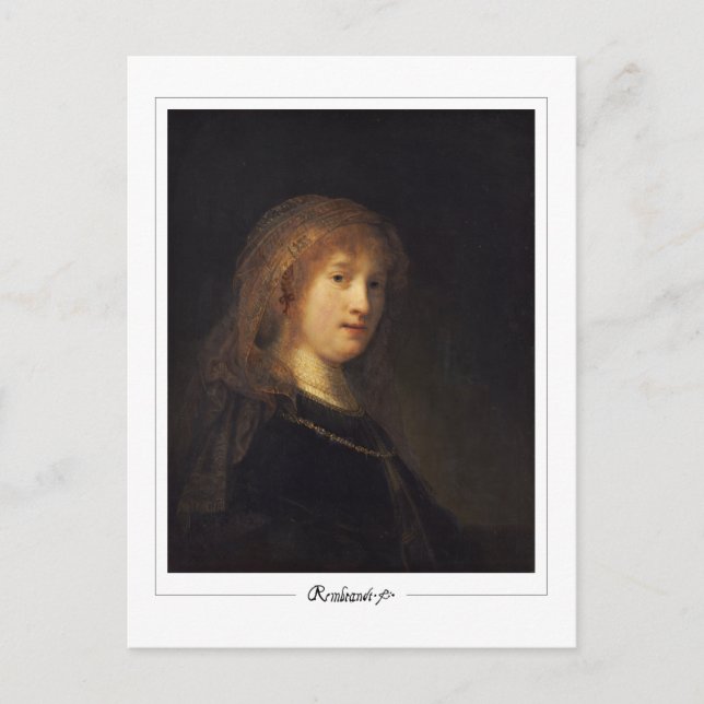 Rembrandt van Rijn #4 - Finkonst Vykort (Framsida)