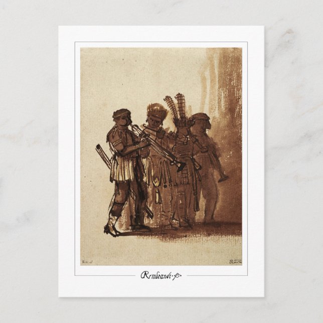 Rembrandt van Rijn #533 - Fine Art Vykort (Framsida)