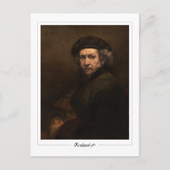 Rembrandt van Rijn #543 - Fine Art Vykort (Framsida)