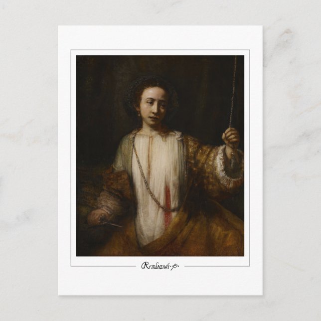 Rembrandt van Rijn #563 - Fine Art Vykort (Framsida)